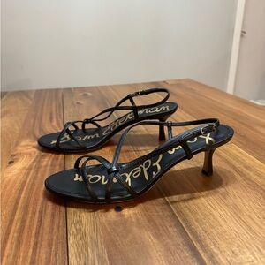 Sam Edelman Black Strappy Heels